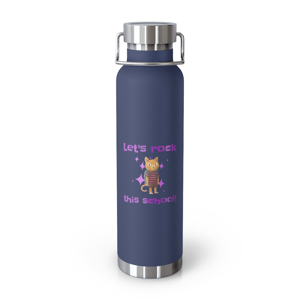 Let's Rock this School Kids 22oz Vacuum Insulated Bottle