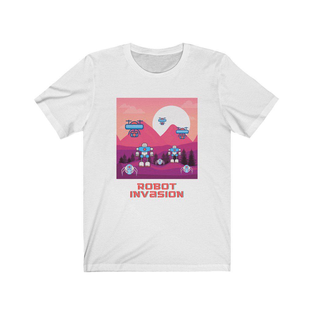 Robot Invasion Unisex Jersey Short Sleeve T-Shirt