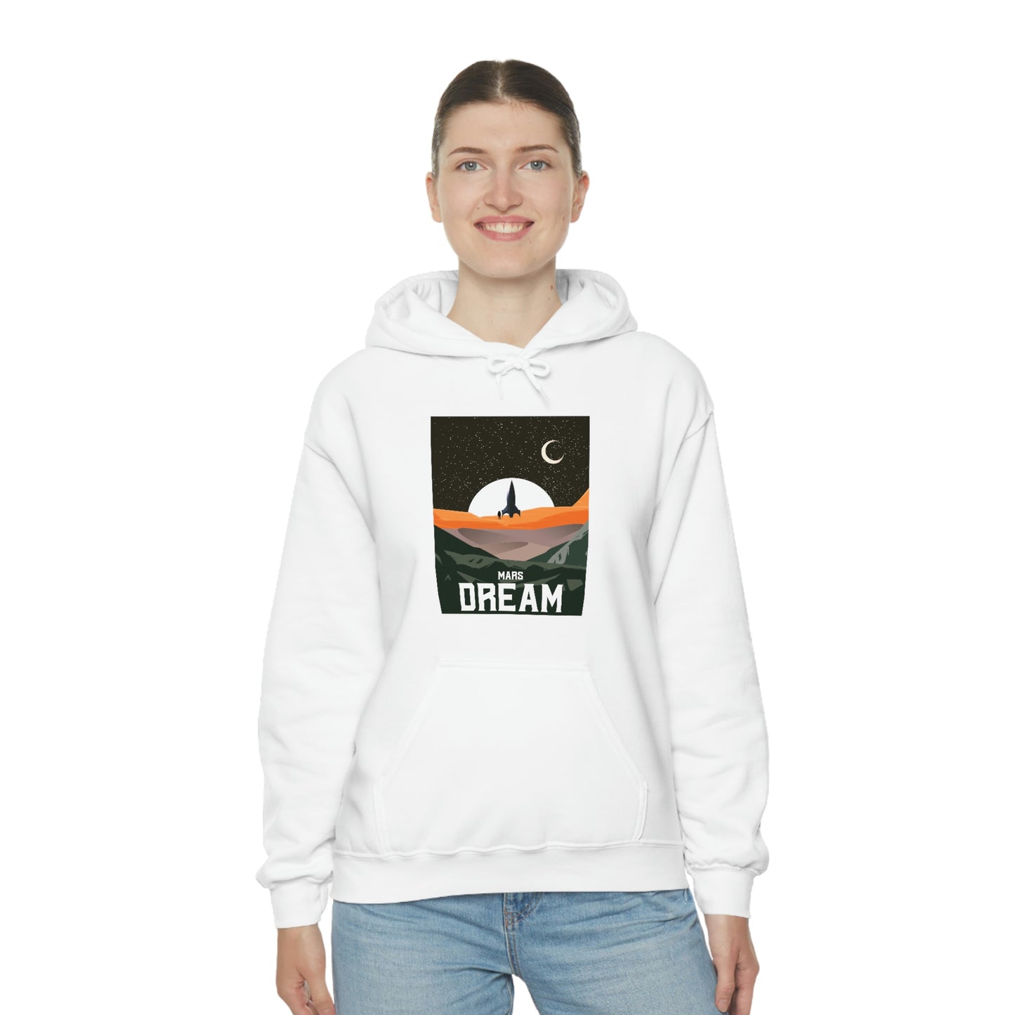 Space Mars Dream Unisex Heavy Blend™ Hoodie