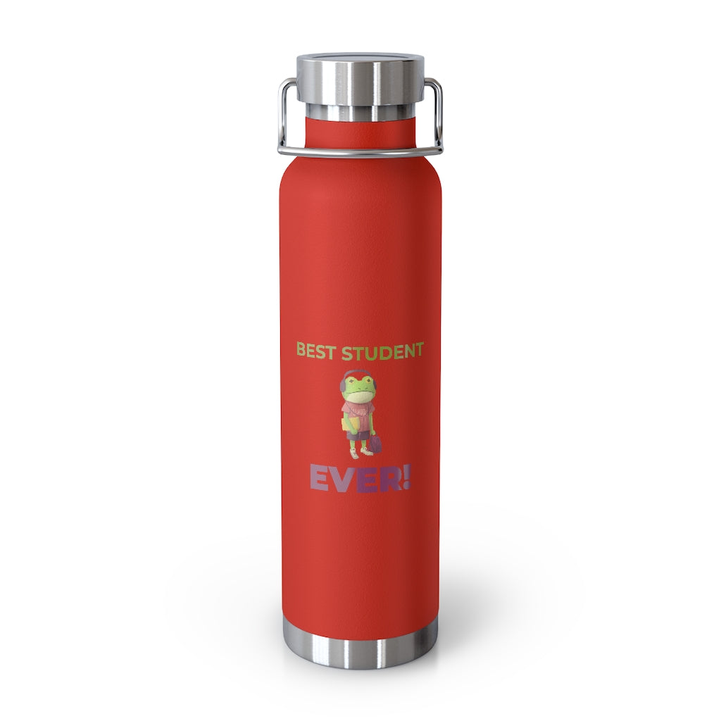 Funny Best Student Ever Kids 22oz Vacuum Insulated Bottle