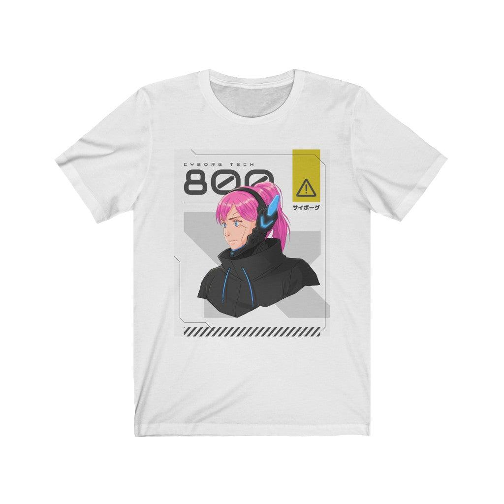 Cyborg Tech Anime Unisex Jersey Short Sleeve Tee