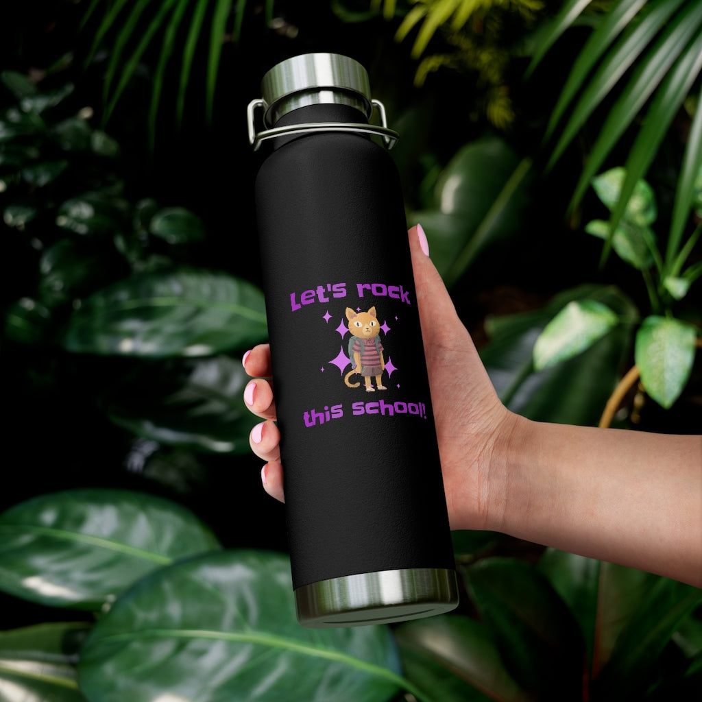 Let's Rock this School Kids 22oz Vacuum Insulated Bottle