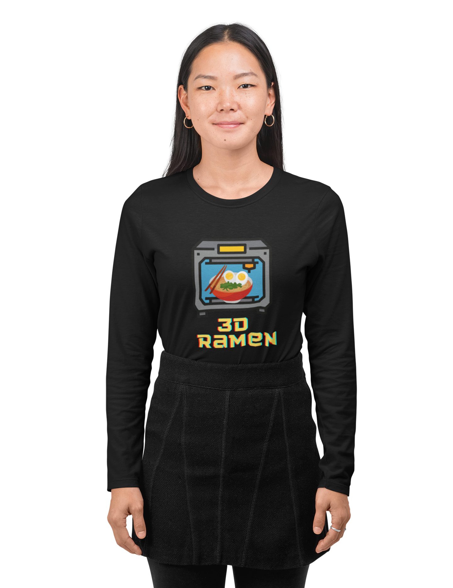 3D Printed Ramen Noodles Unisex Jersey Long Sleeve Tee