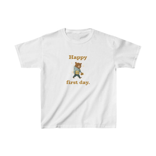 Happy First Day Kids Heavy Cotton™ Tee