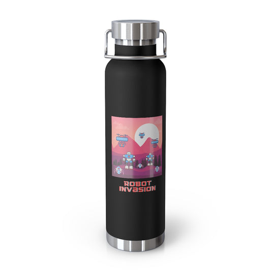 Robot Invasion 22oz Vacuum Insulated Bottle