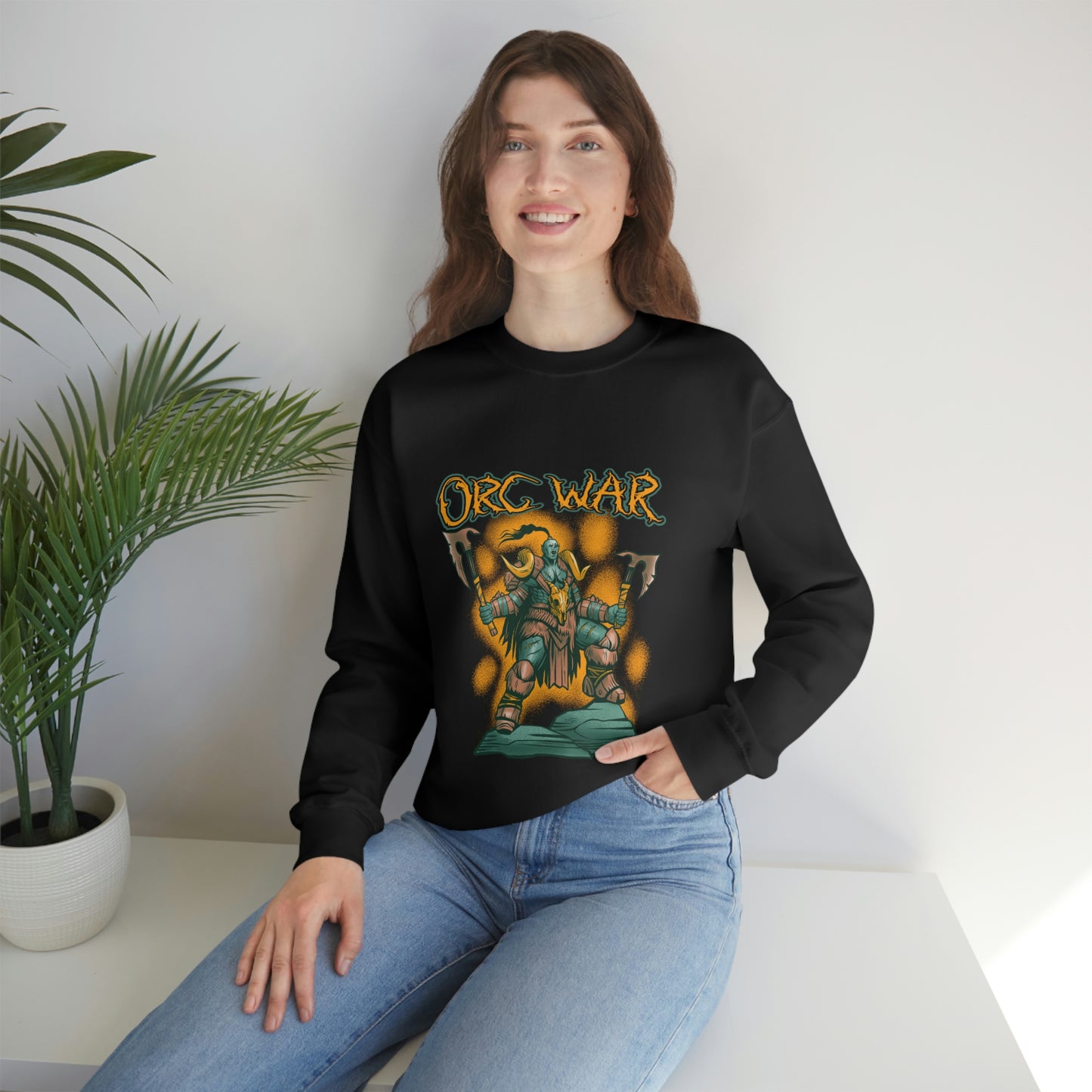 Orc War Unisex Heavy Blend™ Crewneck Sweatshirt