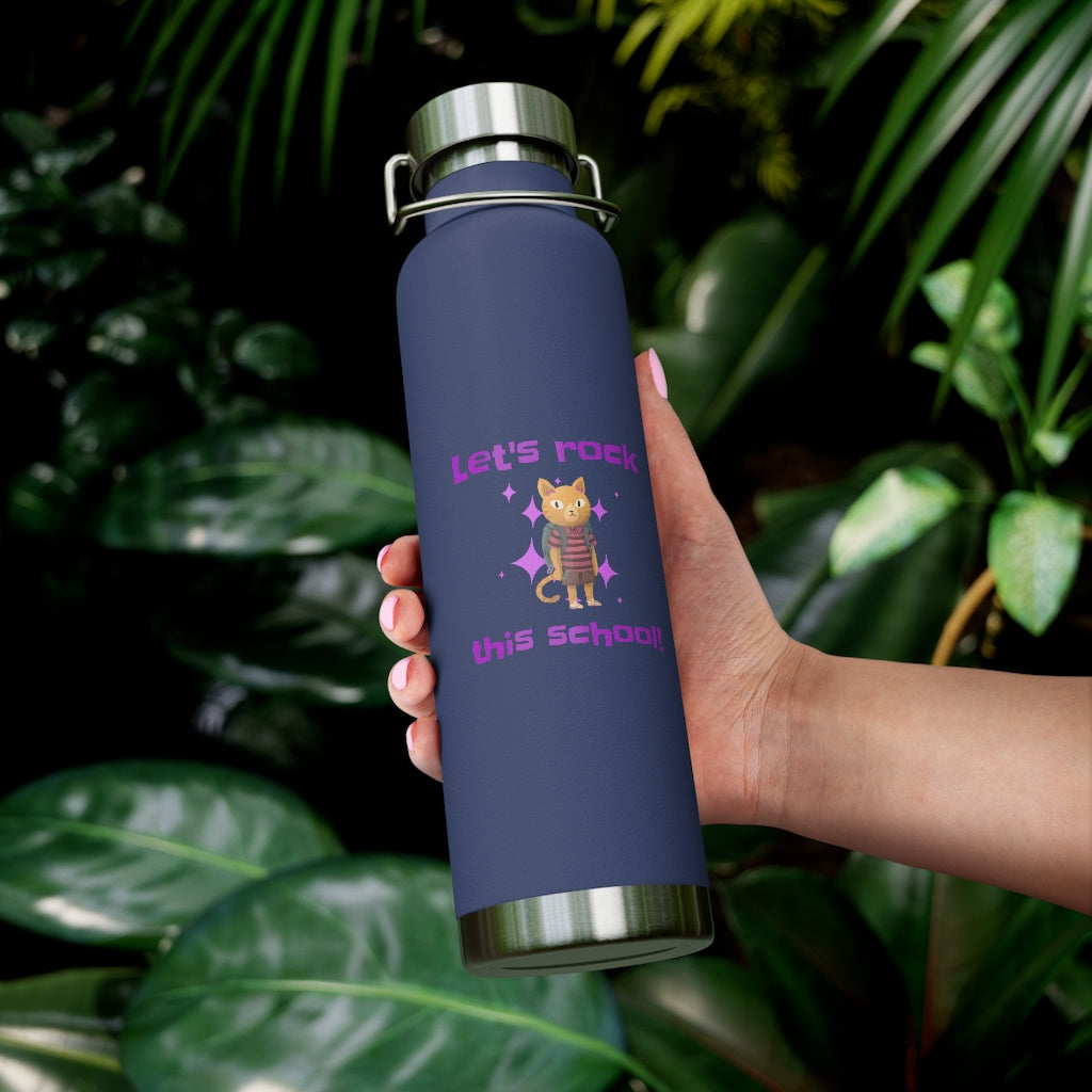 Let's Rock this School Kids 22oz Vacuum Insulated Bottle