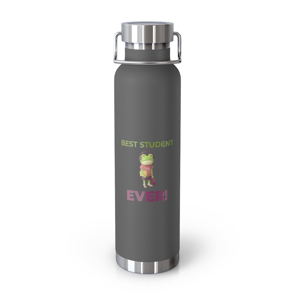 Funny Best Student Ever Kids 22oz Vacuum Insulated Bottle