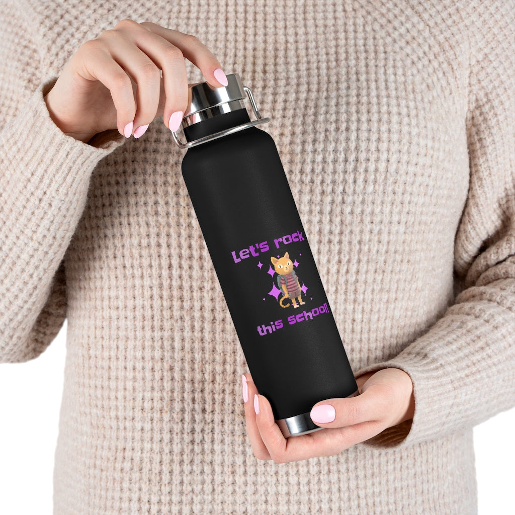 Let's Rock this School Kids 22oz Vacuum Insulated Bottle