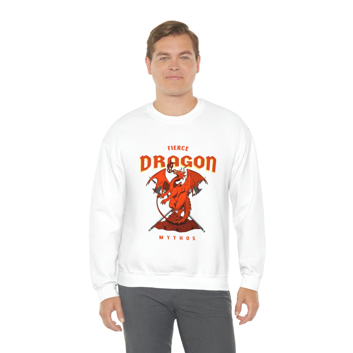 Fierce Dragon Unisex Heavy Blend™ Crewneck Sweatshirt