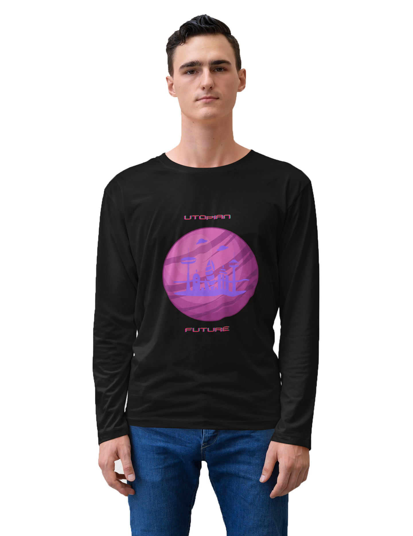 Utopian Future Unisex Jersey Long Sleeve Tee