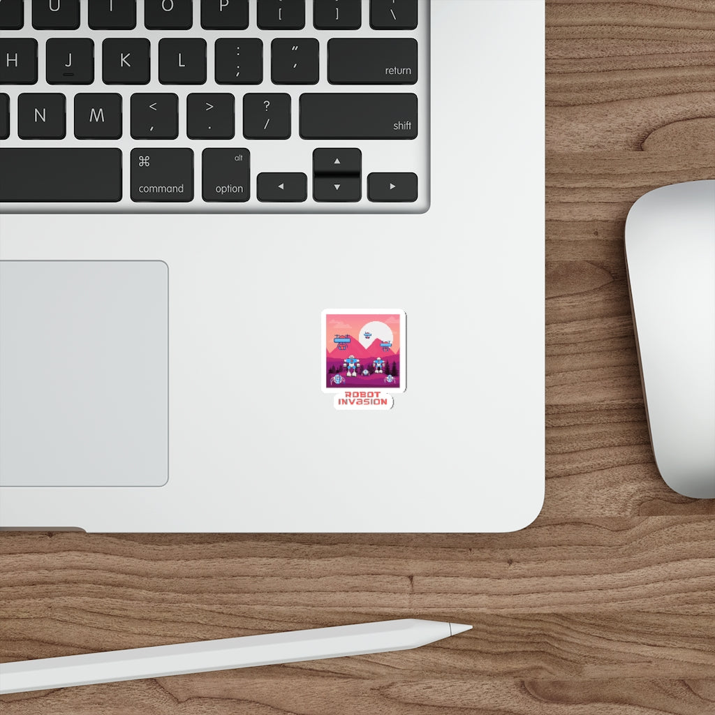 Robot Invasion Die-Cut Stickers