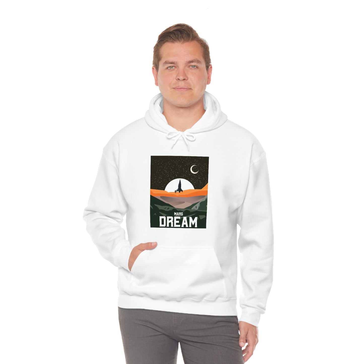 Space Mars Dream Unisex Heavy Blend™ Hoodie