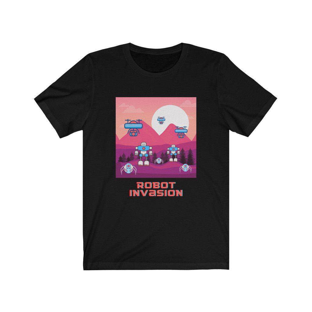 Robot Invasion Unisex Jersey Short Sleeve T-Shirt