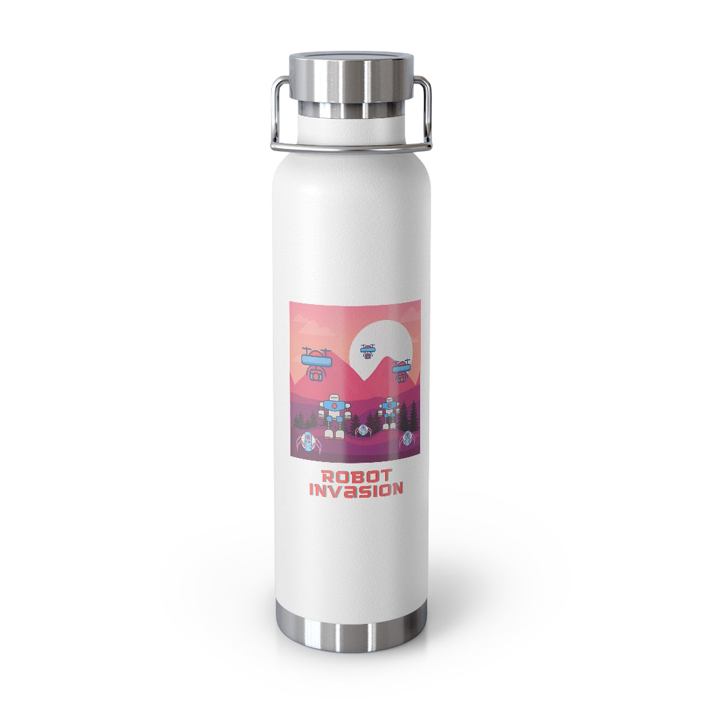 Robot Invasion 22oz Vacuum Insulated Bottle