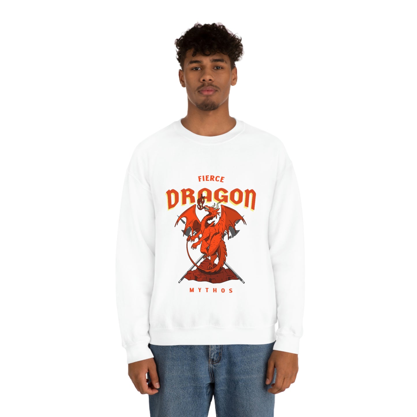 Fierce Dragon Unisex Heavy Blend™ Crewneck Sweatshirt