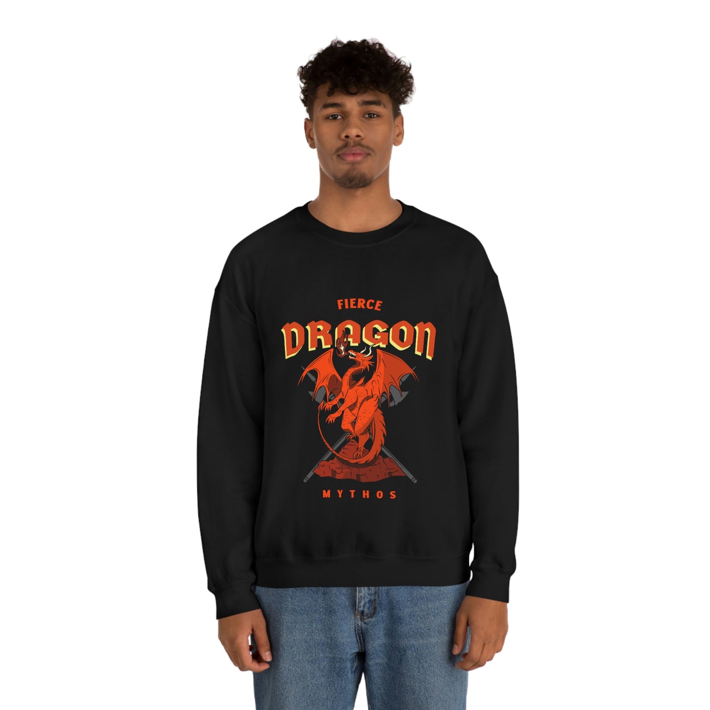 Fierce Dragon Unisex Heavy Blend™ Crewneck Sweatshirt