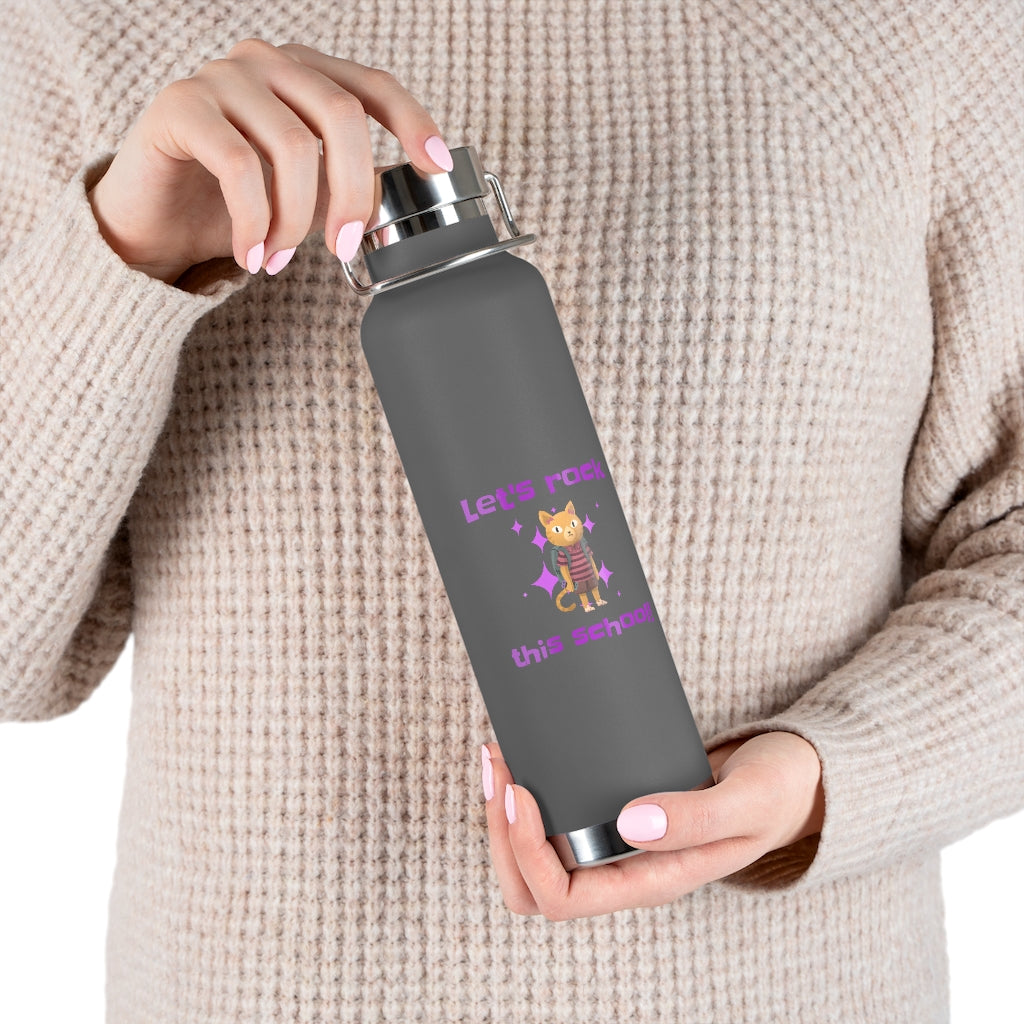 Let's Rock this School Kids 22oz Vacuum Insulated Bottle