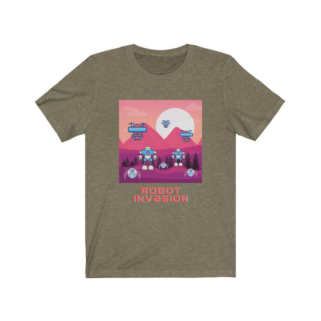 Robot Invasion Unisex Jersey Short Sleeve T-Shirt