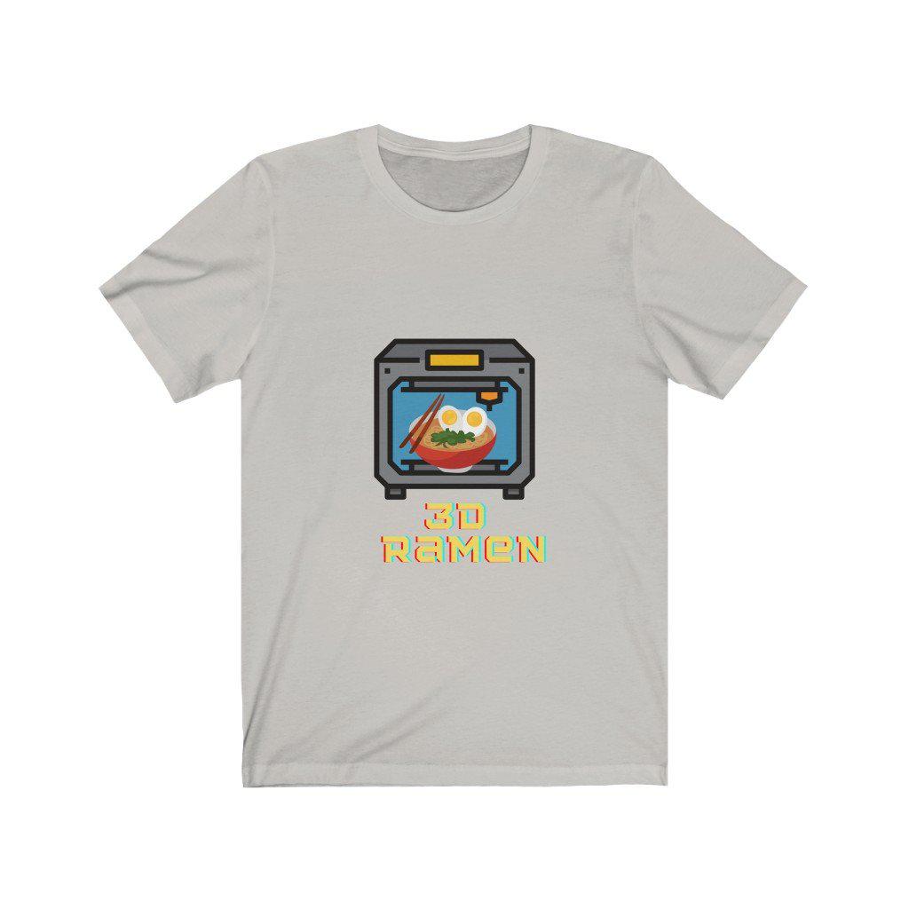 3D Printed Ramen Noodles Unisex Jersey Short Sleeve T-Shirt
