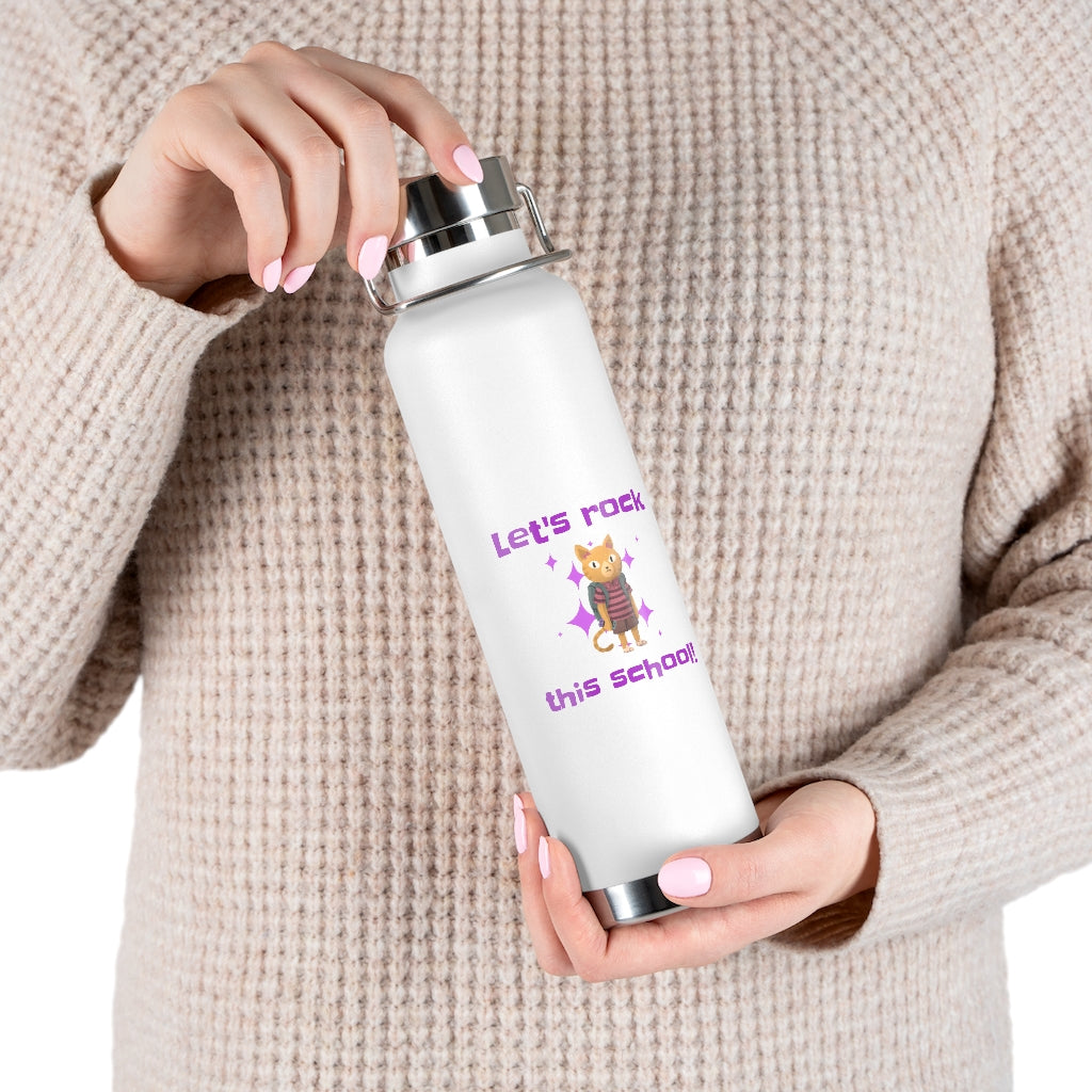 Let's Rock this School Kids 22oz Vacuum Insulated Bottle