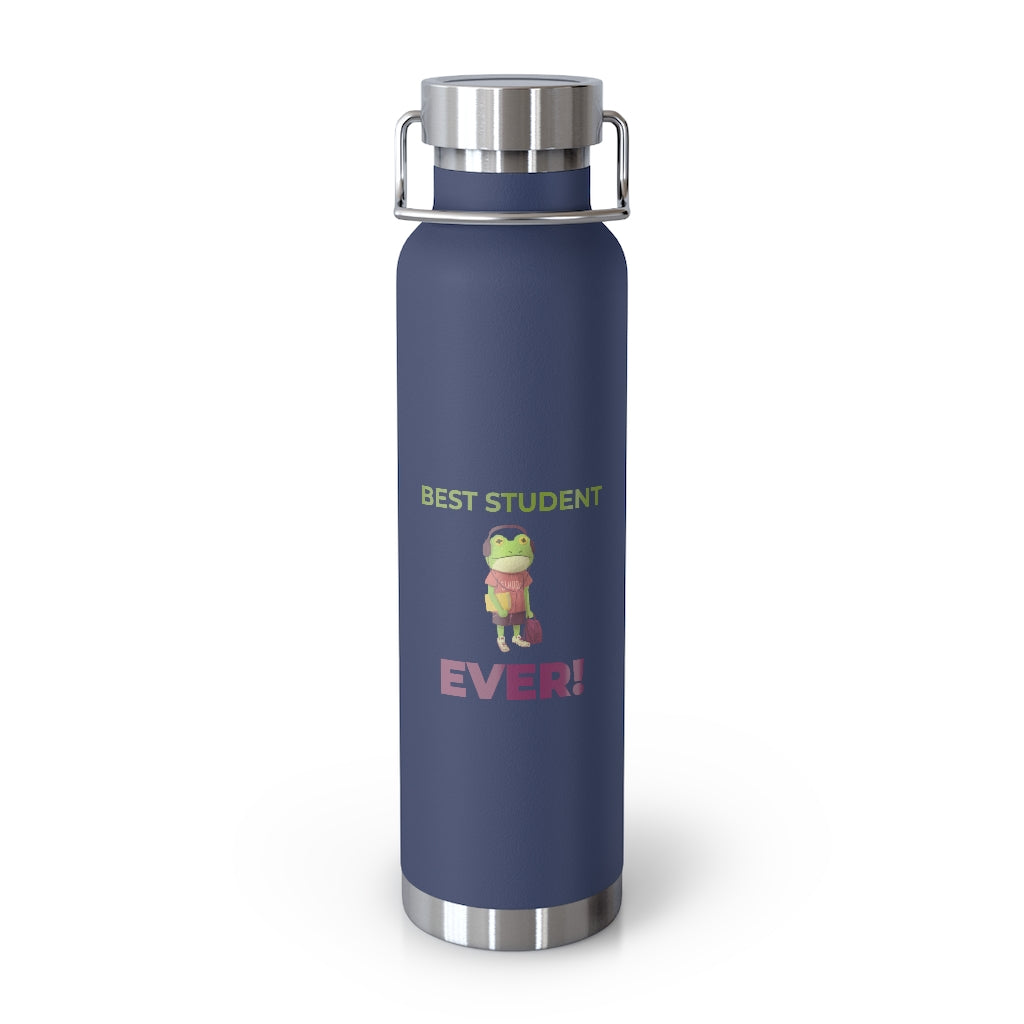 Funny Best Student Ever Kids 22oz Vacuum Insulated Bottle