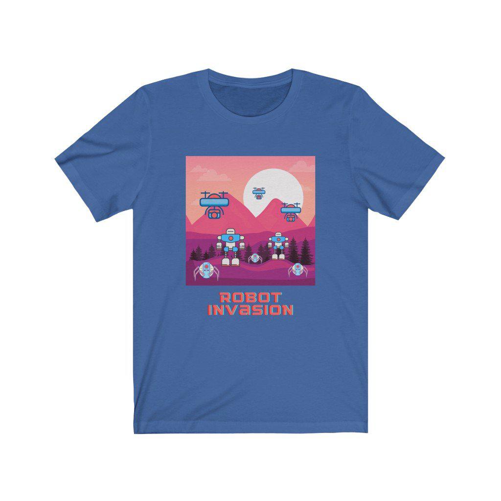 Robot Invasion Unisex Jersey Short Sleeve T-Shirt
