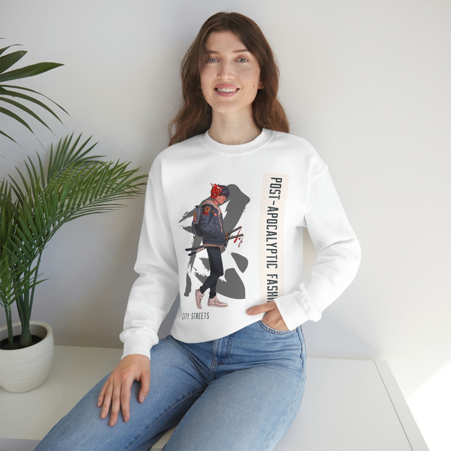 Post Apocalyptic Unisex Heavy Blend™ Crewneck Sweatshirt
