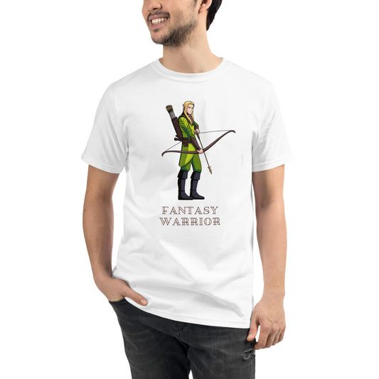 Fantasy Warrior Elves Organic T-Shirt