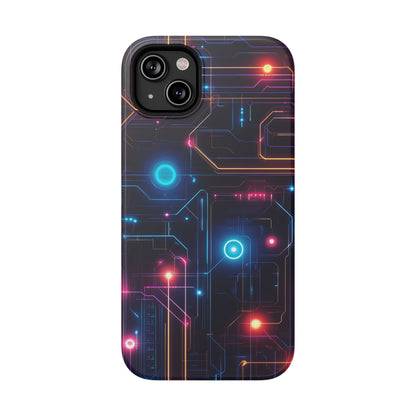 Cyberpunk Circuit Impact-Resistant Cases