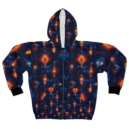 Alien Galaxy Unisex Zip Hoodie