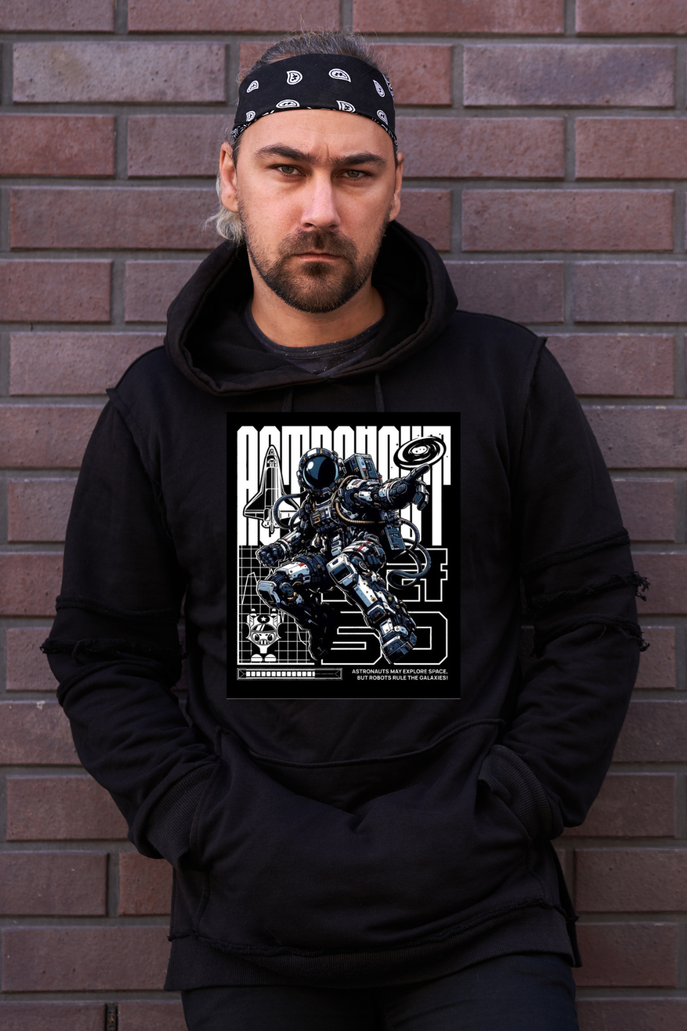 Robot Astronaut Unisex Hoodie