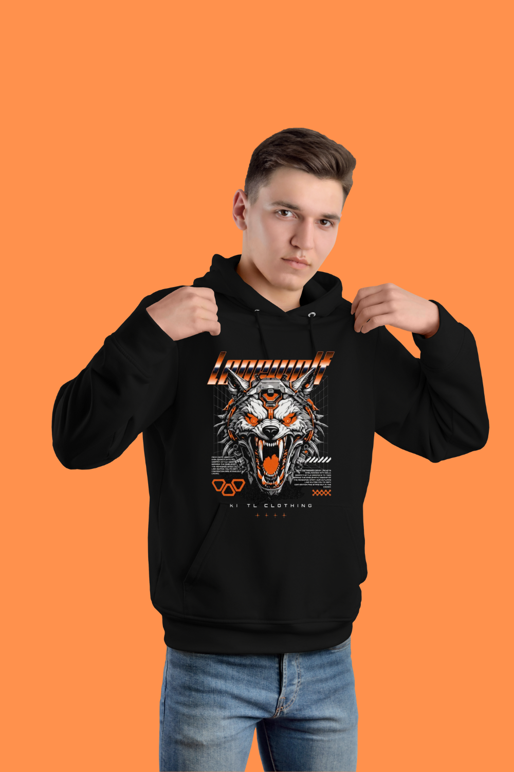 Werewolf Robot Unisex Hoodie