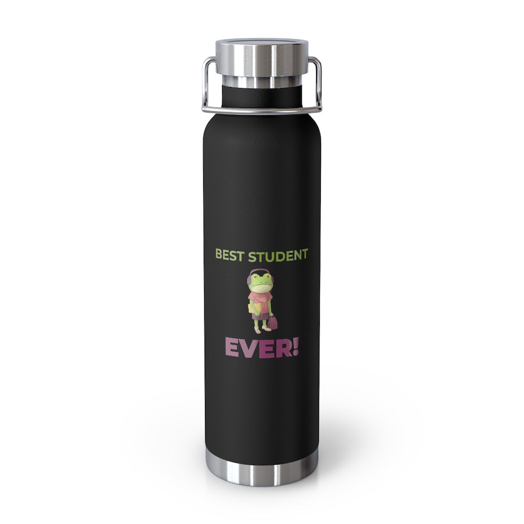 Funny Best Student Ever Kids 22oz Vacuum Insulated Bottle