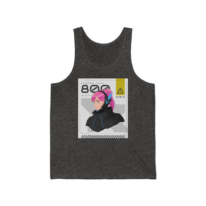Cyborg Tech Anime Unisex Jersey Tank Top