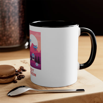 Robot Invasion Accent Mug