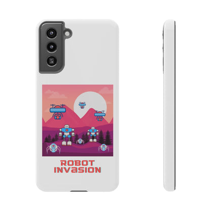 Robot Invasion Impact-Resistant Phone Cases