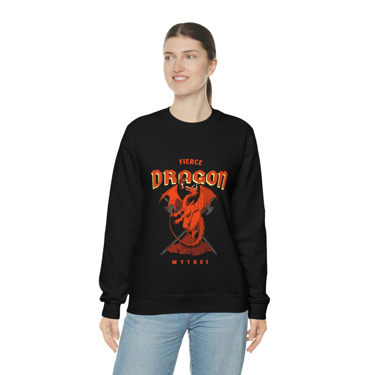 Fierce Dragon Unisex Heavy Blend™ Crewneck Sweatshirt