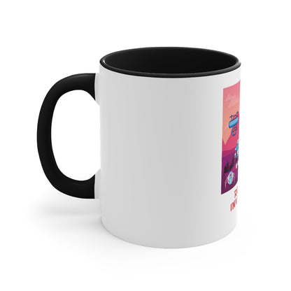 Robot Invasion Accent Mug