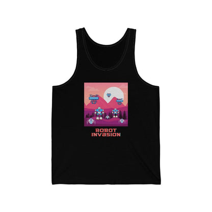 Robot Invasion Unisex Jersey Tank Top