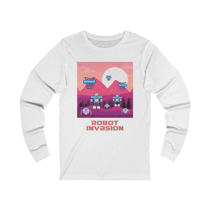 Robot Invasion Unisex Jersey Long Sleeve Tee