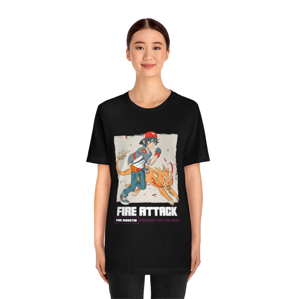 Fire Attack Anime T-Shirt