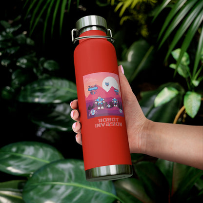 Robot Invasion 22oz Vacuum Insulated Bottle