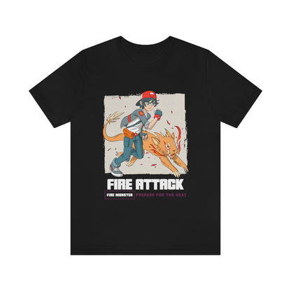 Fire Attack Anime T-Shirt