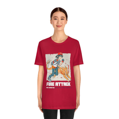 Fire Attack Anime T-Shirt
