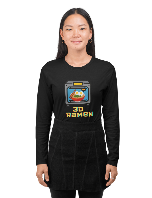 3D Printed Ramen Noodles Unisex Jersey Long Sleeve Tee
