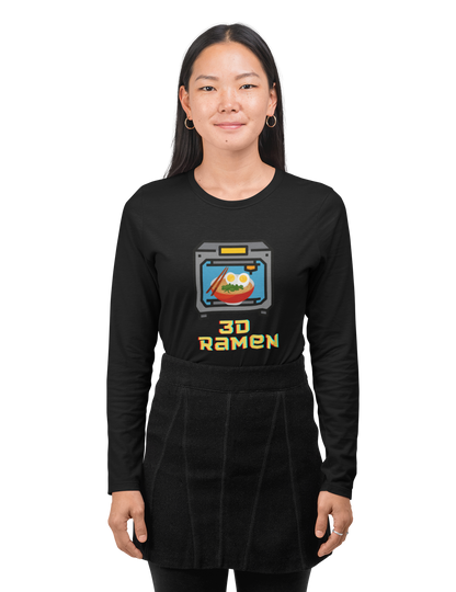 3D Printed Ramen Noodles Unisex Jersey Long Sleeve Tee