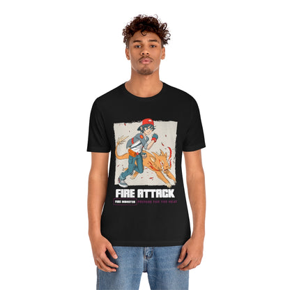 Fire Attack Anime T-Shirt