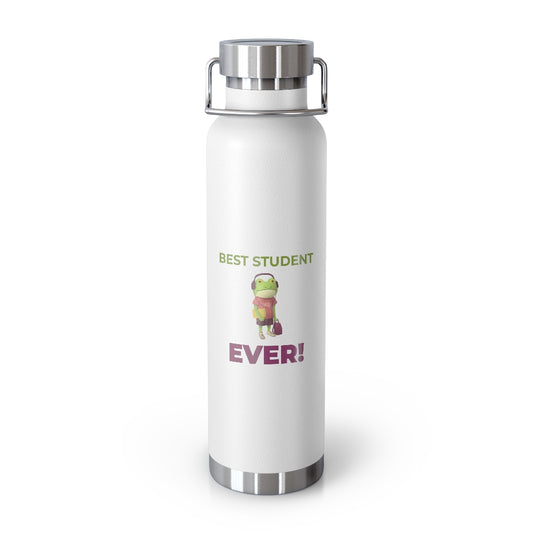 Funny Best Student Ever Kids 22oz Vacuum Insulated Bottle