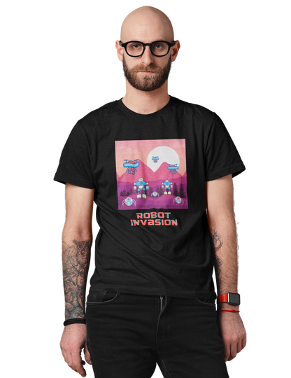 Robot Invasion Unisex Jersey Short Sleeve T-Shirt